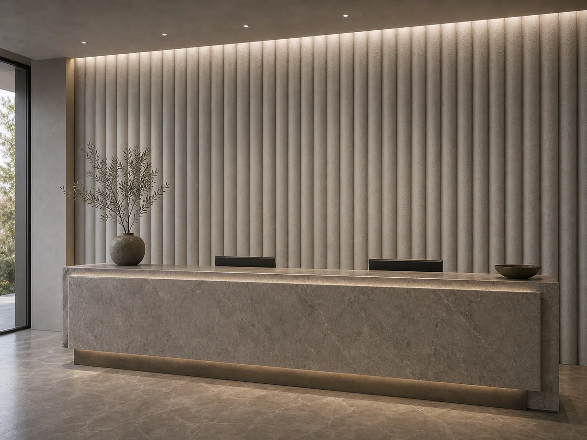 Fluted Finish — process detail 1