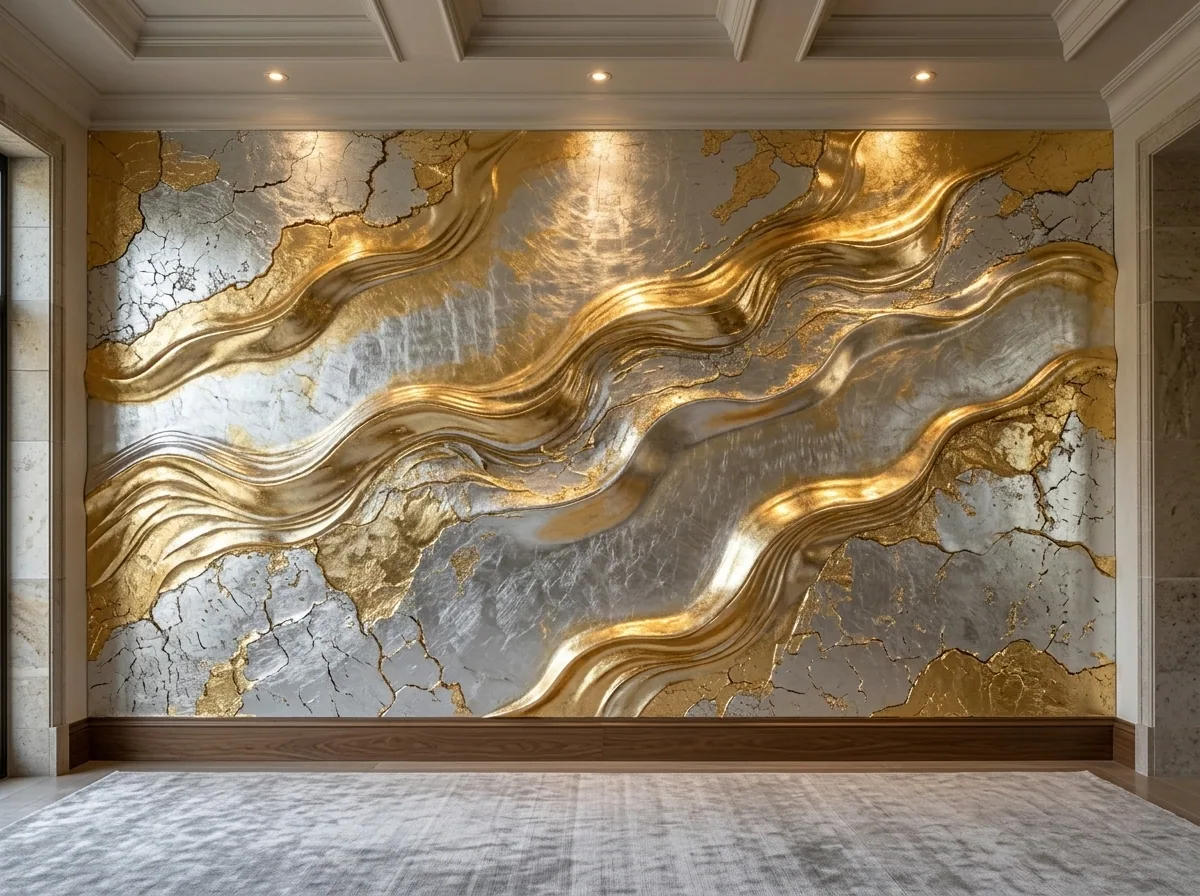 Gold & Silver Leaf — process detail 2