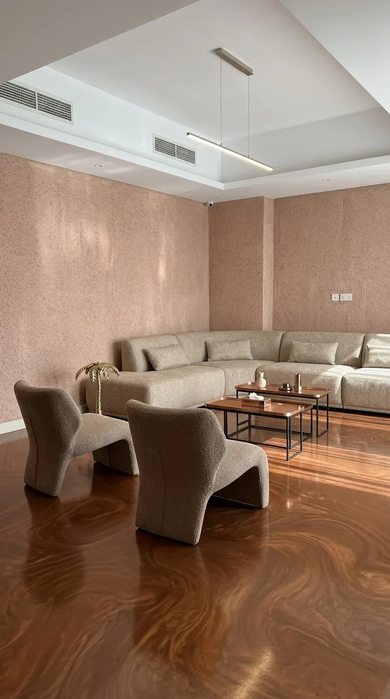 Microcement work in Sharjah
