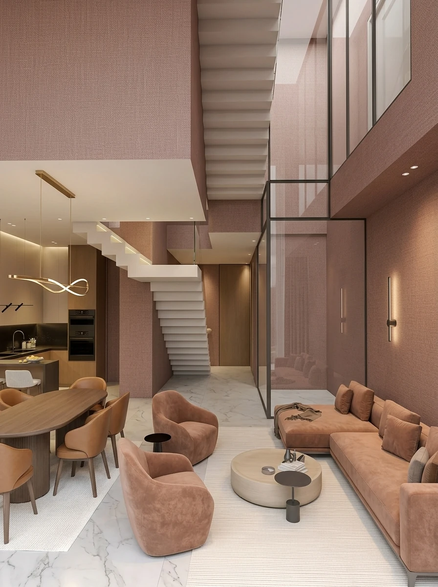 Marmorino finish on a Abu Dhabi project
