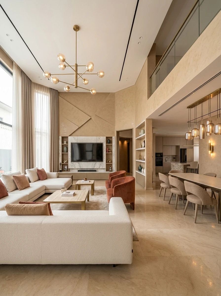 Marmorino finish on a Ajman project