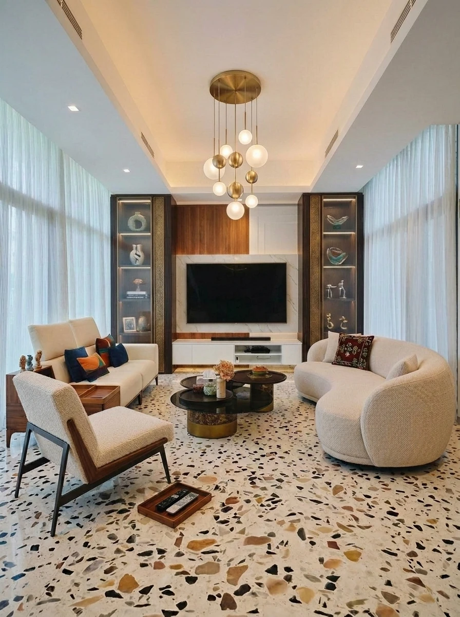 Terrazzo finish on a Abu Dhabi project