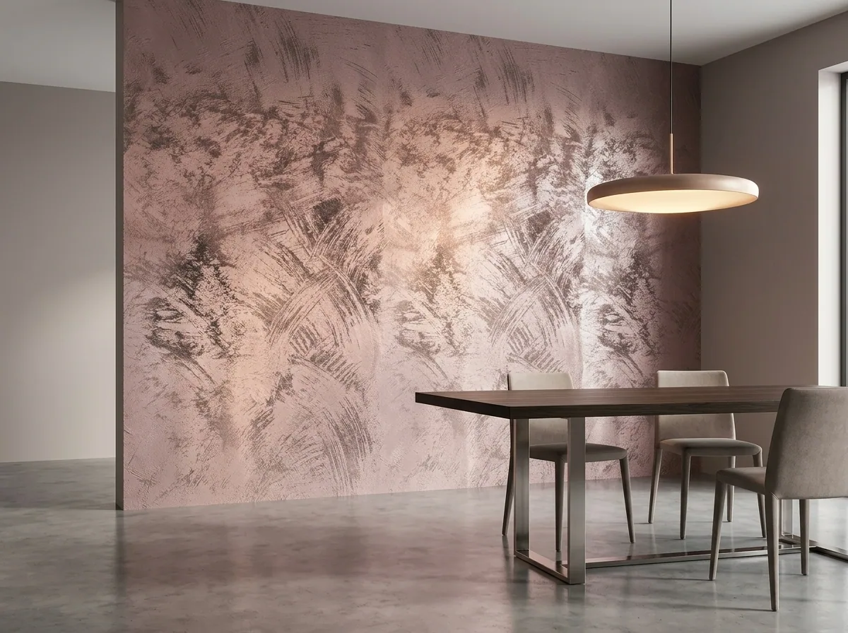 Metallic Wall Finish — process detail 2