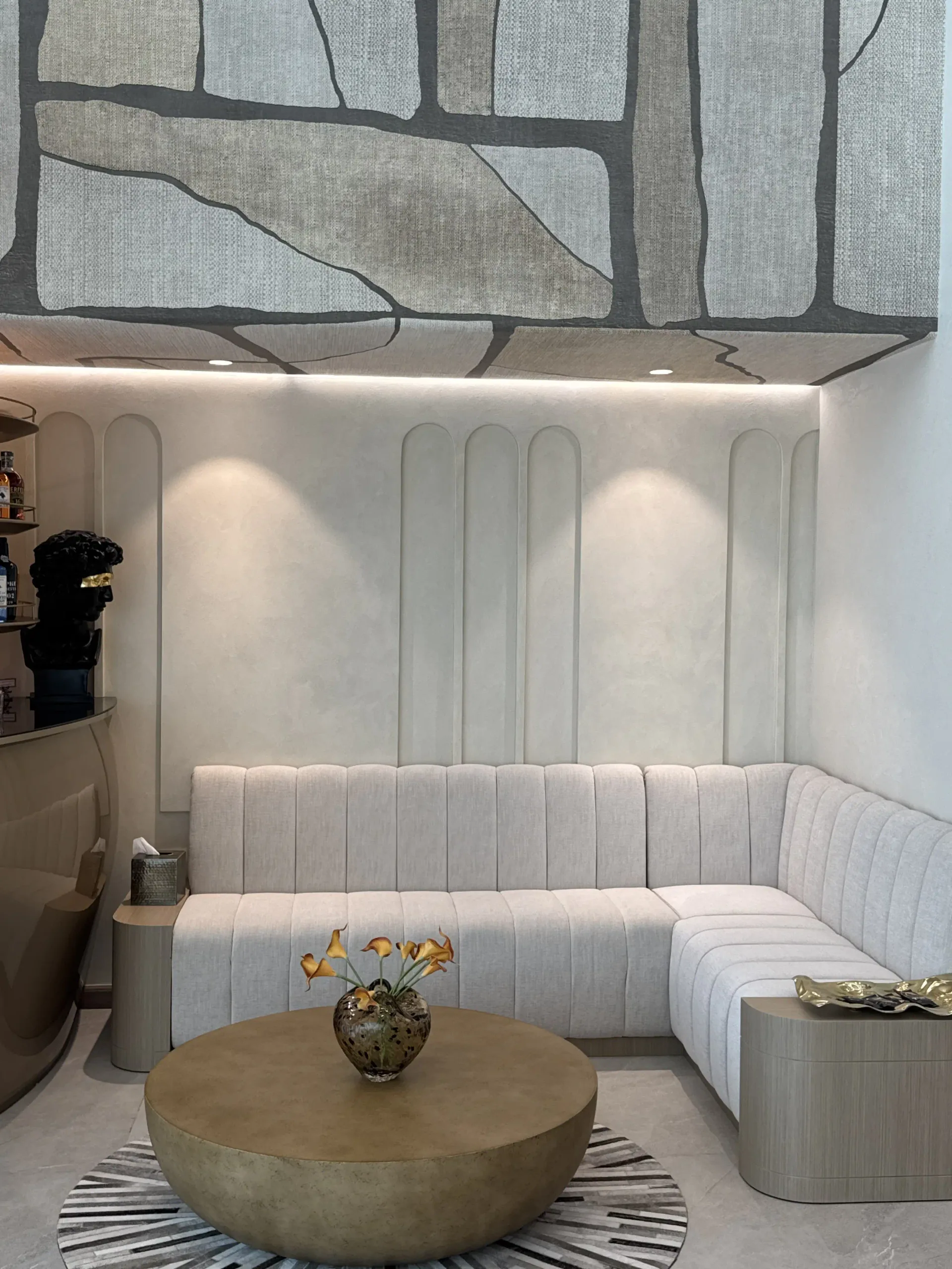 Depth Without Ornament - Study 125, a smooth microcement residential decorative finish in oyster white