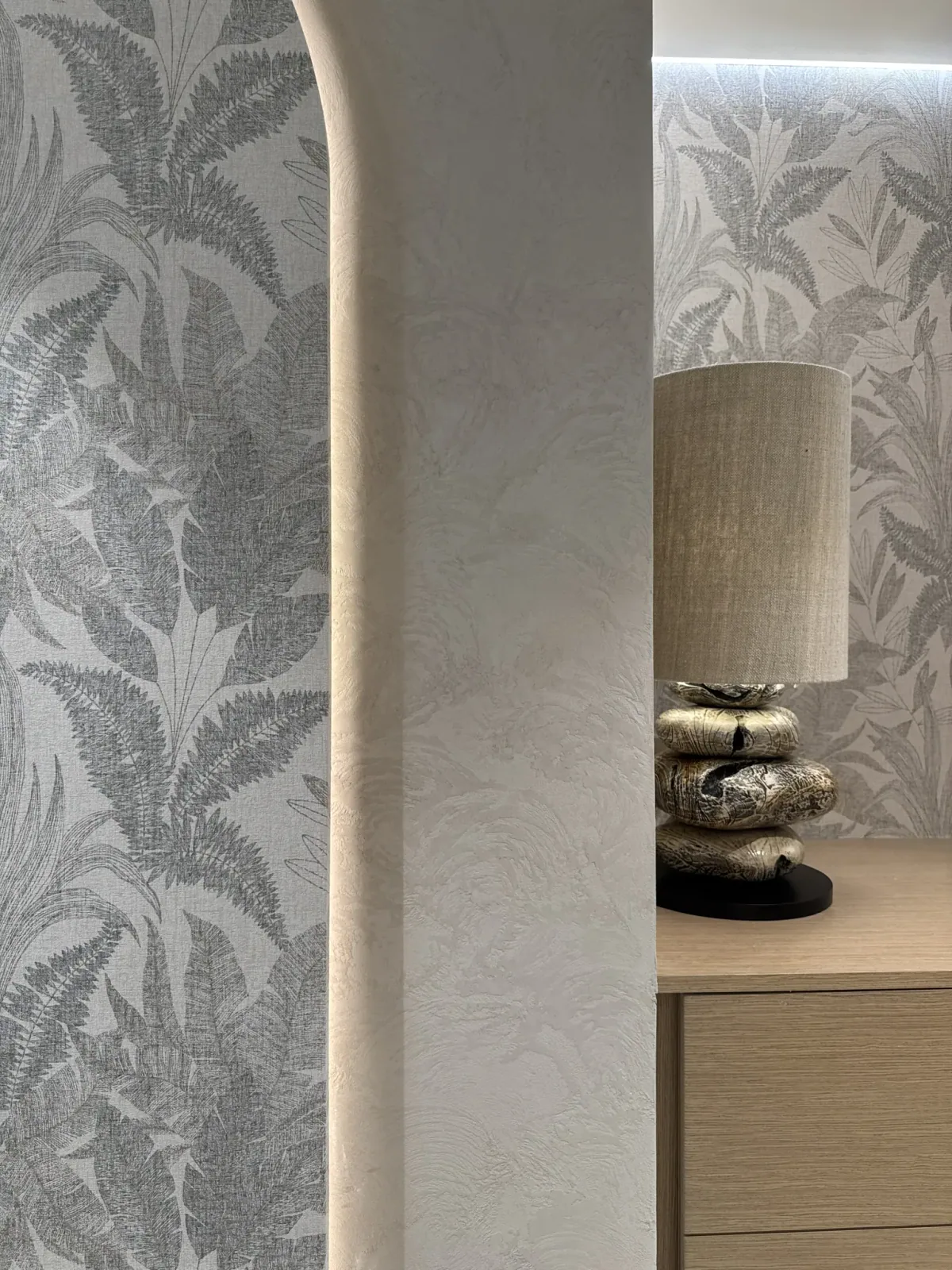 A Real-Site Finish Study - Study 126, a microcement commercial decorative finish in greige