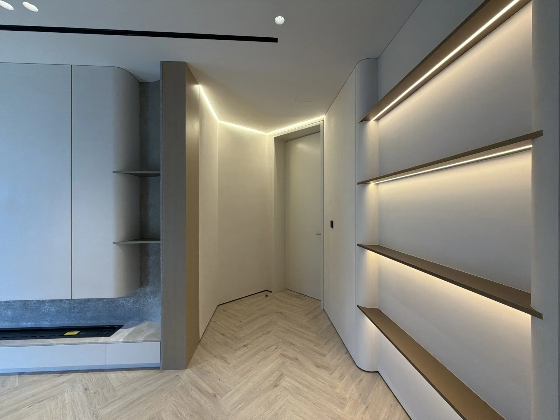 The Texture of Refined Living - Study 13, a matte microcement residential decorative finish in warm greige