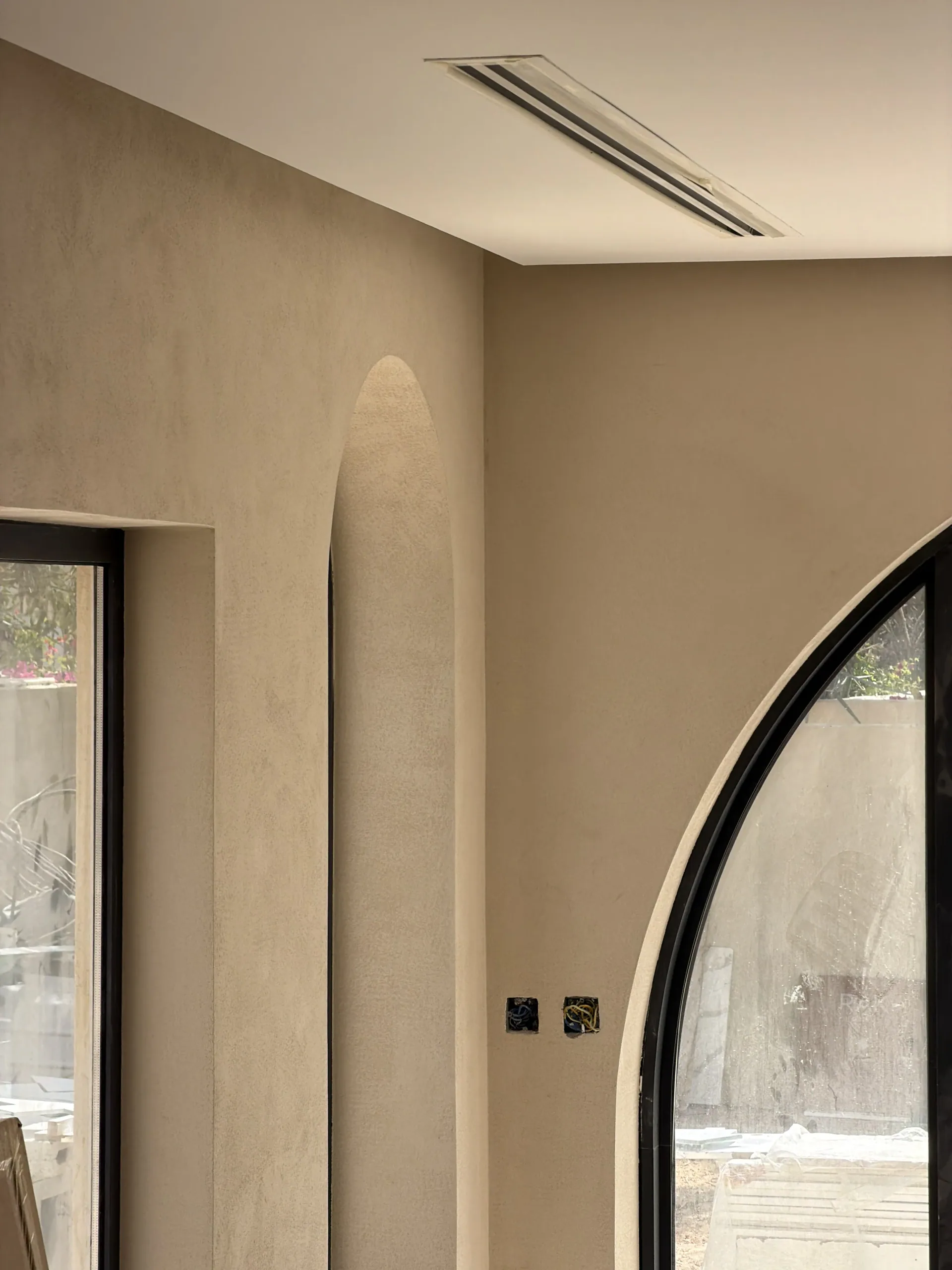 The Texture of Refined Living - Study 151, a matte microcement commercial decorative finish in oyster white