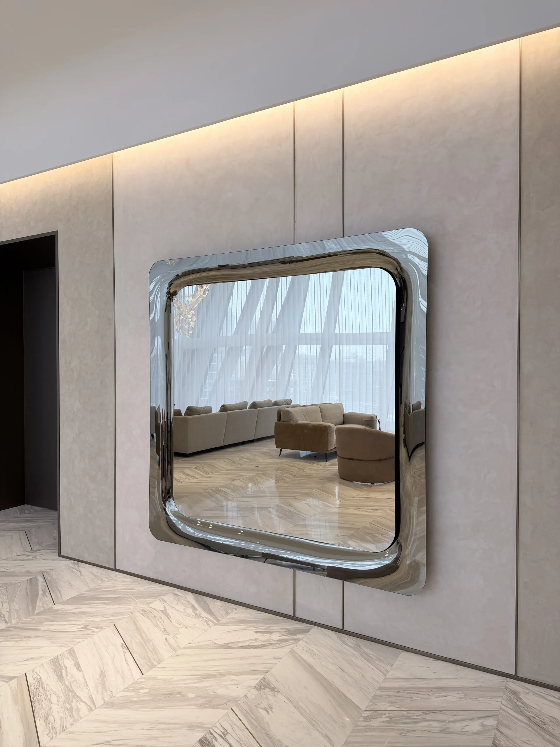 The Texture of Refined Living - Study 19, a matte microcement residential decorative finish in oyster white