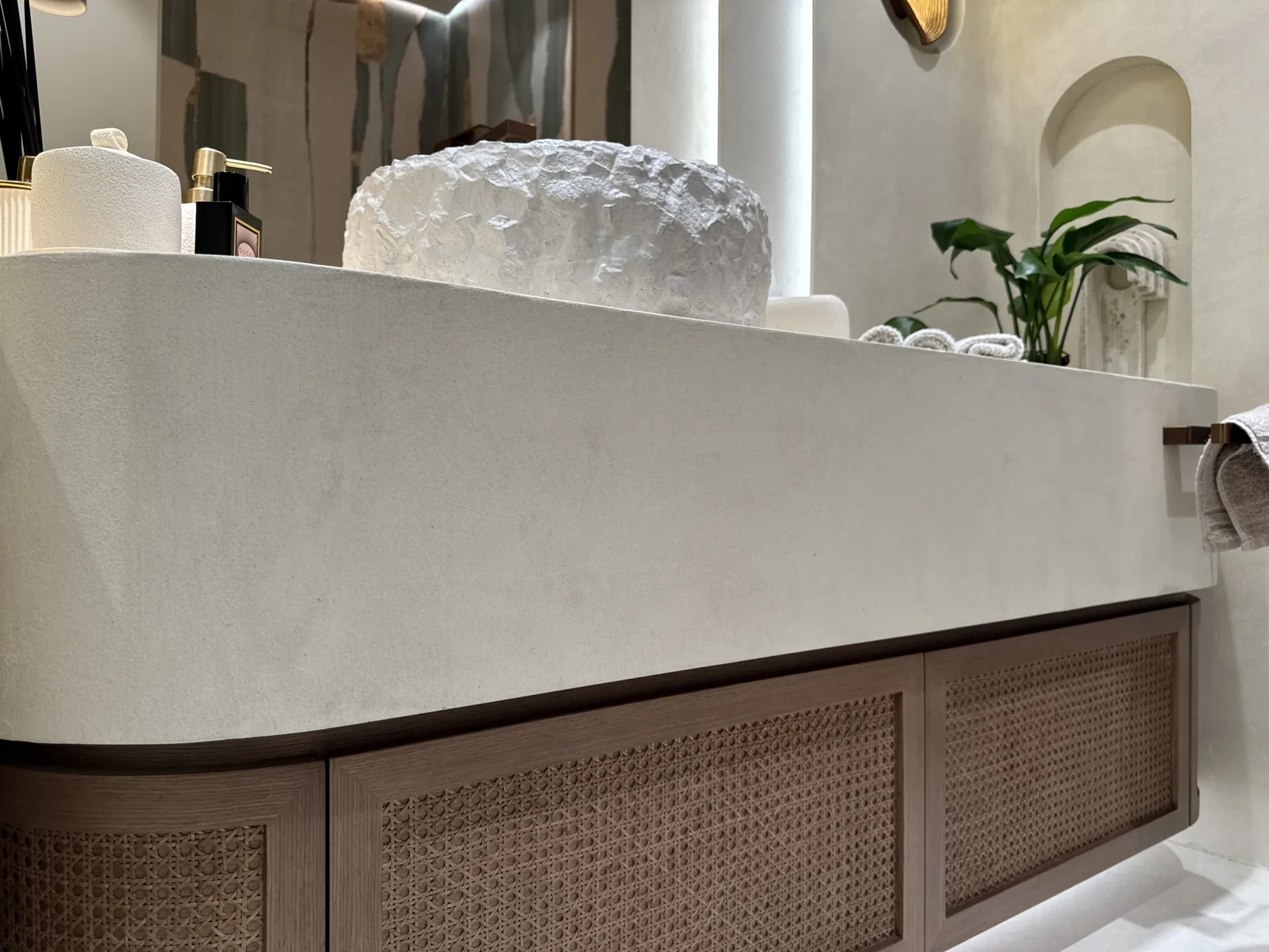 A Calm Continuous Surface - Study 02, a microcement overlay residential decorative finish in soft taupe