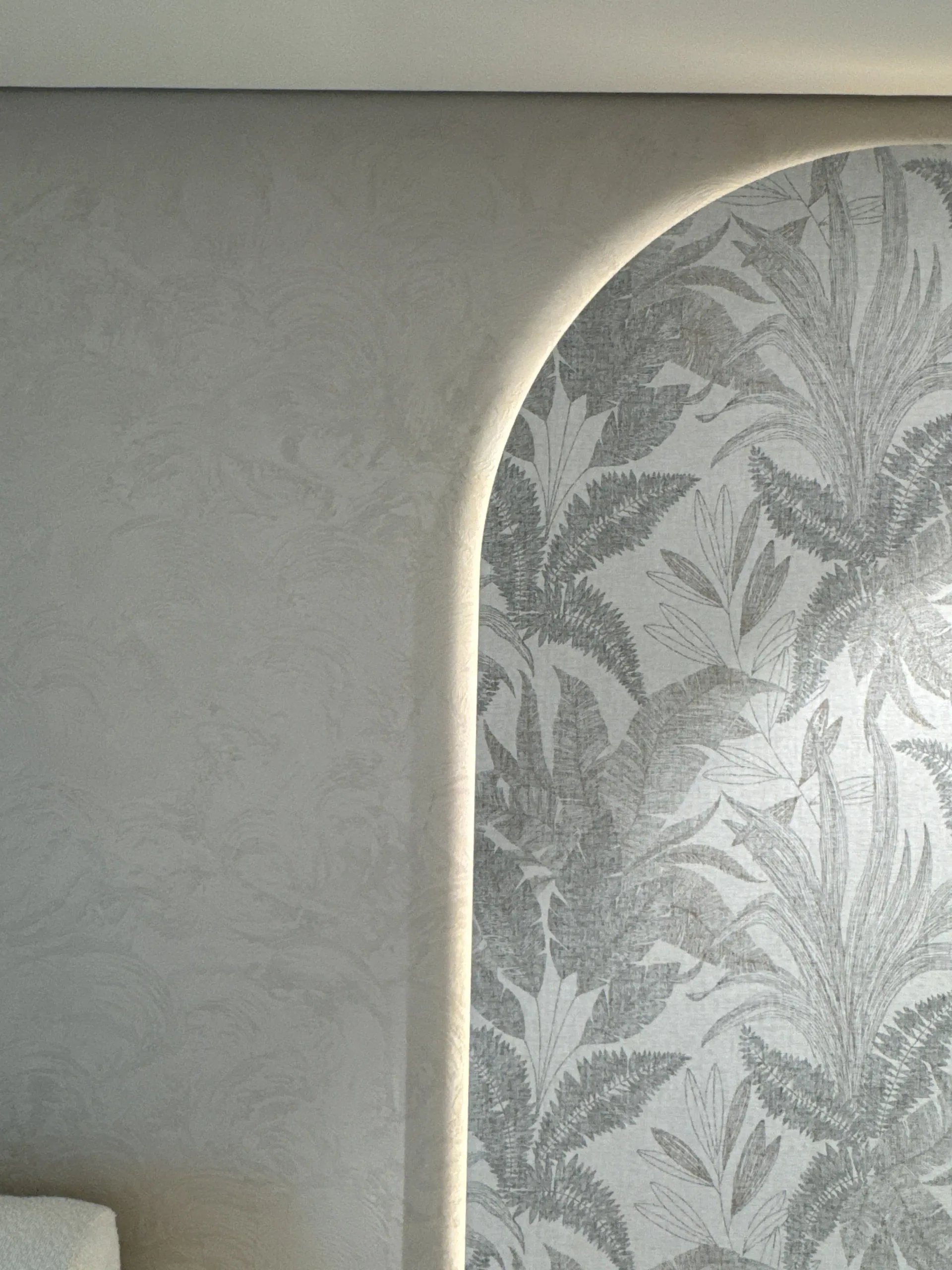 Depth Without Ornament - Study 23, a smooth microcement residential decorative finish in warm putty