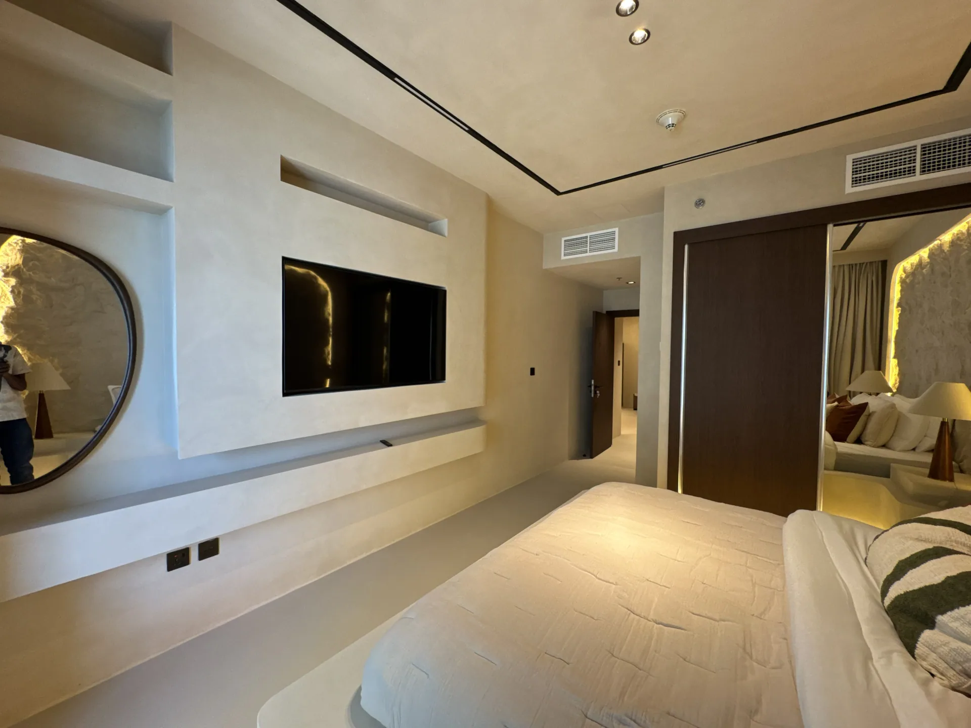 Depth Without Ornament - Study 41, a smooth microcement commercial decorative finish in oyster white