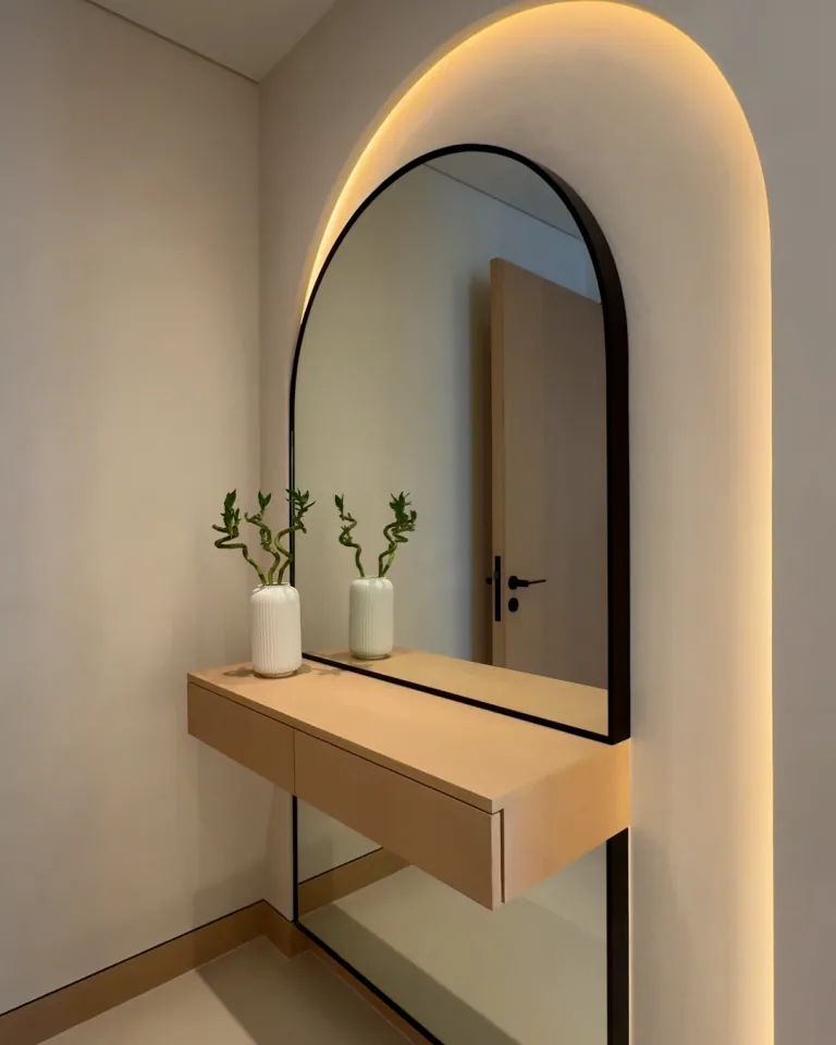 Depth Without Ornament - Study 47, a smooth microcement residential decorative finish in warm putty