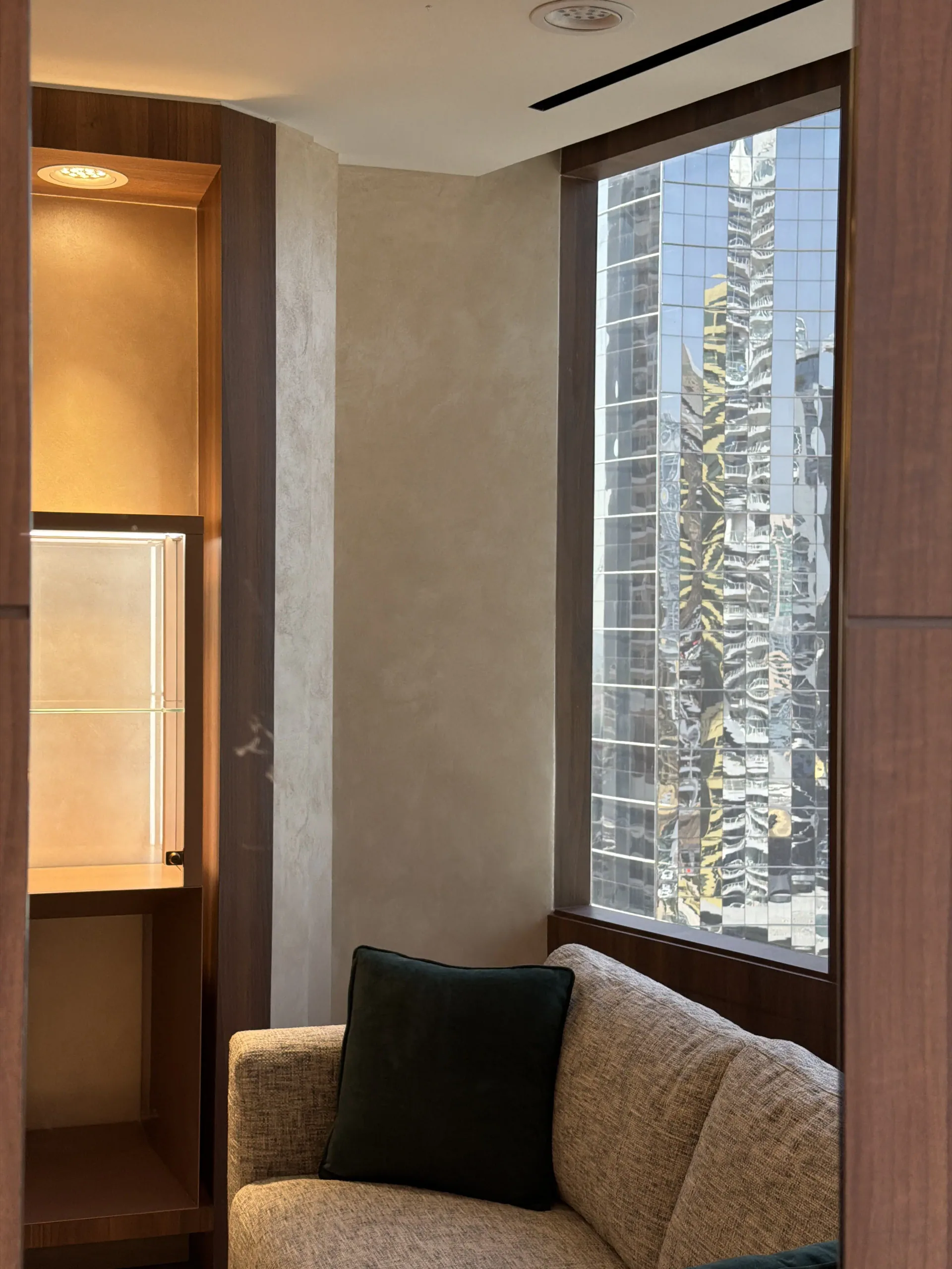 A Calm Continuous Surface - Study 92, a microcement overlay commercial decorative finish in dune beige