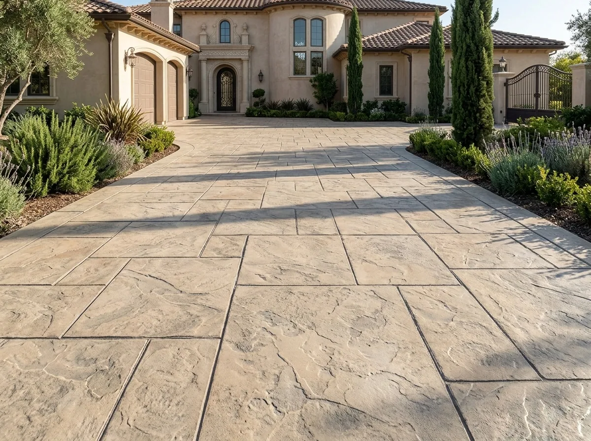Stamped Concrete — process detail 1
